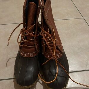 L.L. Bean Women's Brown and Tan Winter Boots